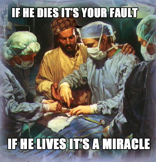 Šta slušate doktore, ako vjerujete u višu silu?