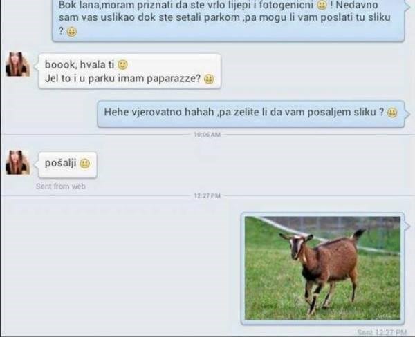 SMS DANA: Slikao ju u parku, pa joj poslao fotografiju