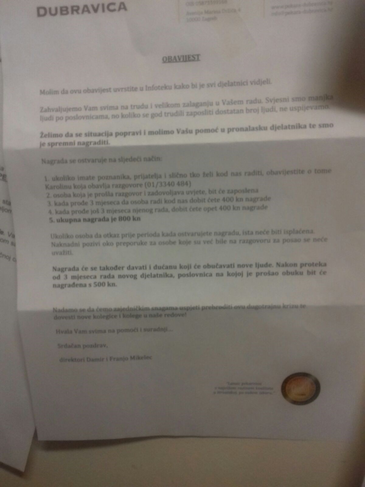 Dubravica u problemima