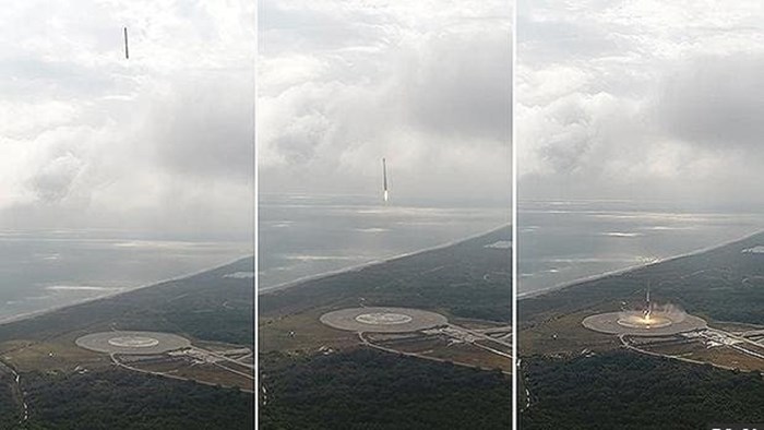 Nevjerovatan trenutak povratka SpaceX rakete na zemlju