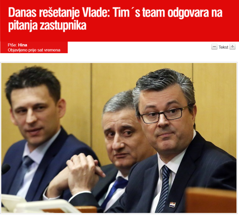 Aktualno prijepodne u Saboru