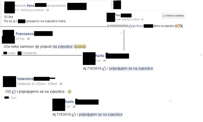 Galerija:prijave na zvjezdice u toku.