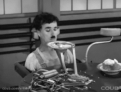 CharlieChaplin moderni doručak.gif