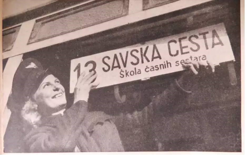 Kondukterka ZET-a 1944.god.