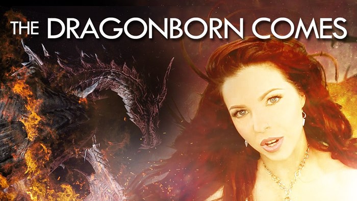 SKYRIM THEME SONG: The Dragonborn Comes - by LEAH