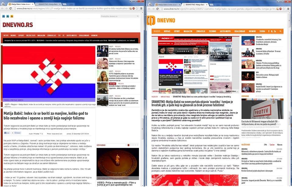 Dvije verzije dnevnog