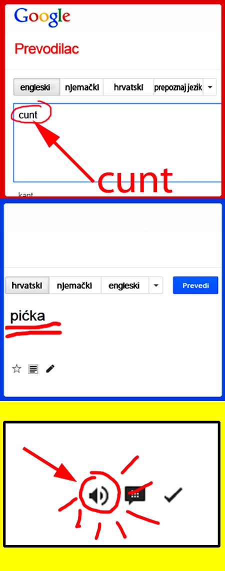 Google prevodilac (iz engleskog na hrvatski)
