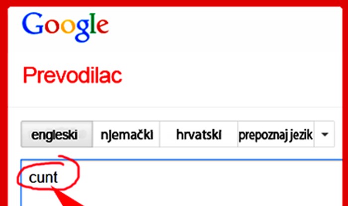 Google prevodilac (iz engleskog na hrvatski)