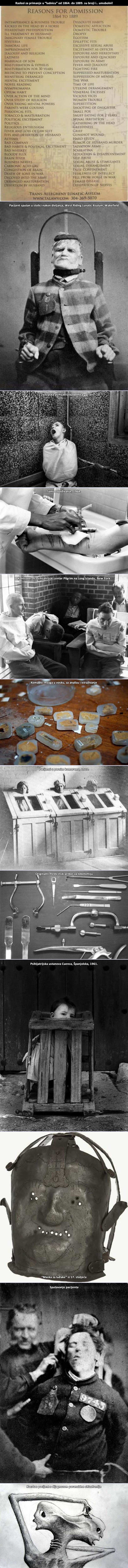 Užasavajući prizori iz povijesti "ludnica"