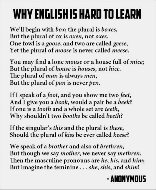 Zašto je engleski težak