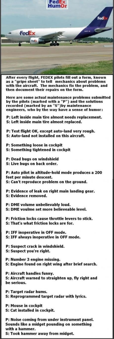 Mehaničari zezaju pilote:D