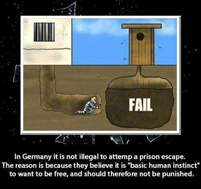 U Njemačkoj smiješ bježati iz zatvora