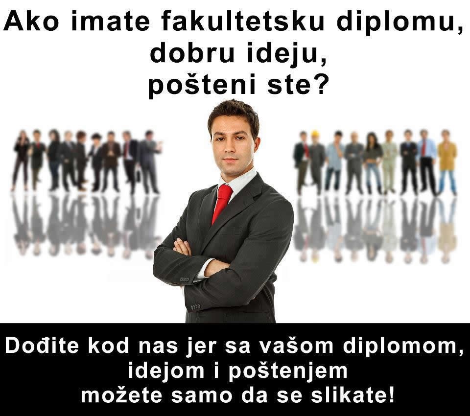 Genijalna reklama - s diplomom se možeš samo slikat!