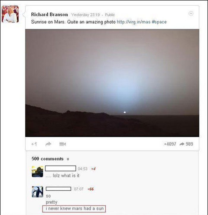 Mars ima sunce? Da, postoje i ovakvi ljudi