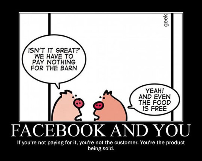 Facebook nas prodaje kao robu?