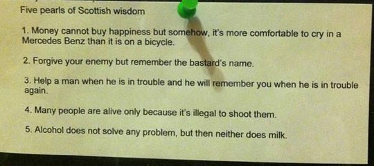 Pet bisera škotske mudrosti