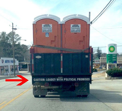 Oprez - natovareno političkim obećanjima