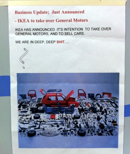 Kad bi Ikea prodavala aute...