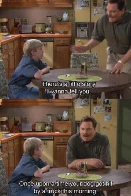 kako klincu reći da mu je psa zgazio auto:D