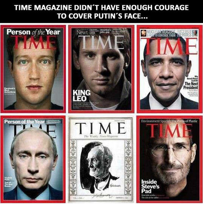 Ni Time se ne usudi uvrijediti Putina