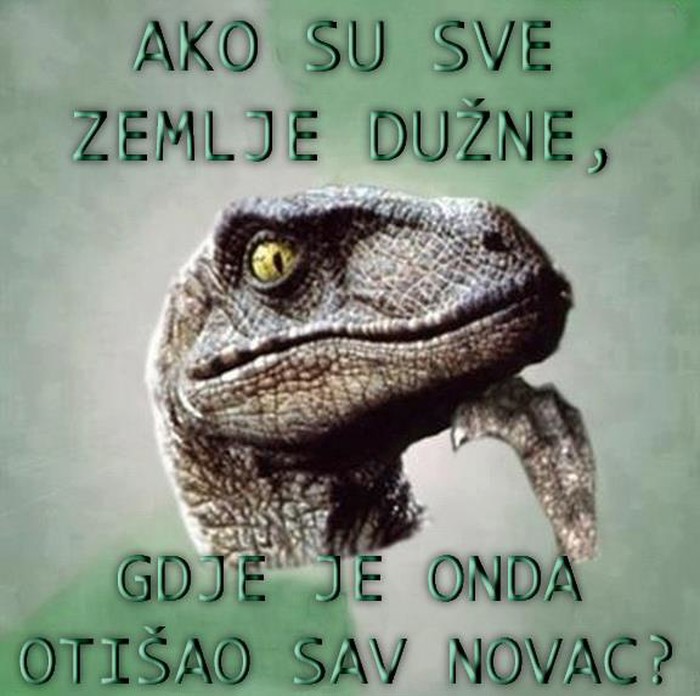 Svi su dužni, di su onda pare?