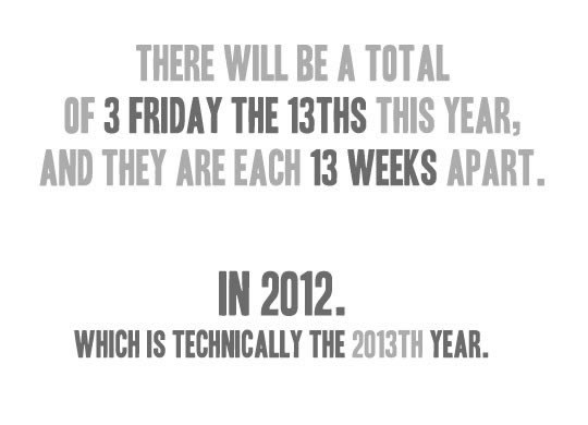 Paničari, pripremite se za petak 13.