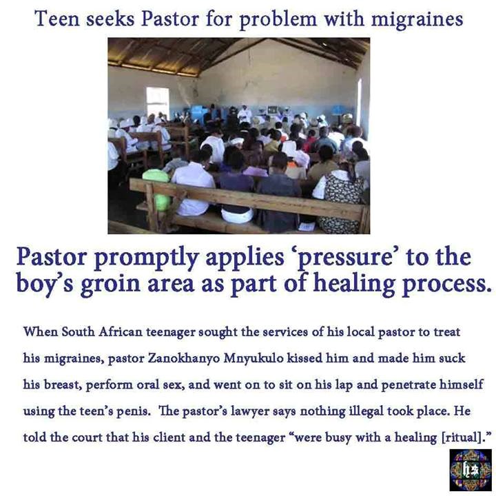 Svećenik migrenu liječi pipanjem i oralnim seksom