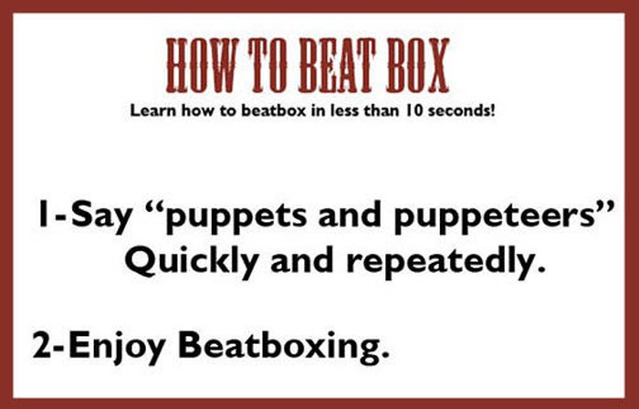 Naučit beatboxati u 10 sekundi!
