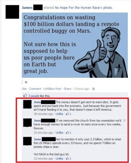 Od svih sranja na svijetu, zapeli baš kritizirati NASA-u