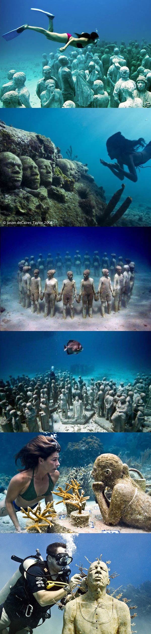 Nevjerojatni podvodni muzej u Cancunu, Meksiko