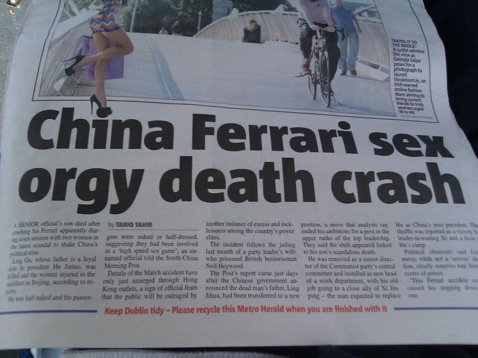 Smrtonosni sudar kineskim Ferrarijem za vrijeme orgija?