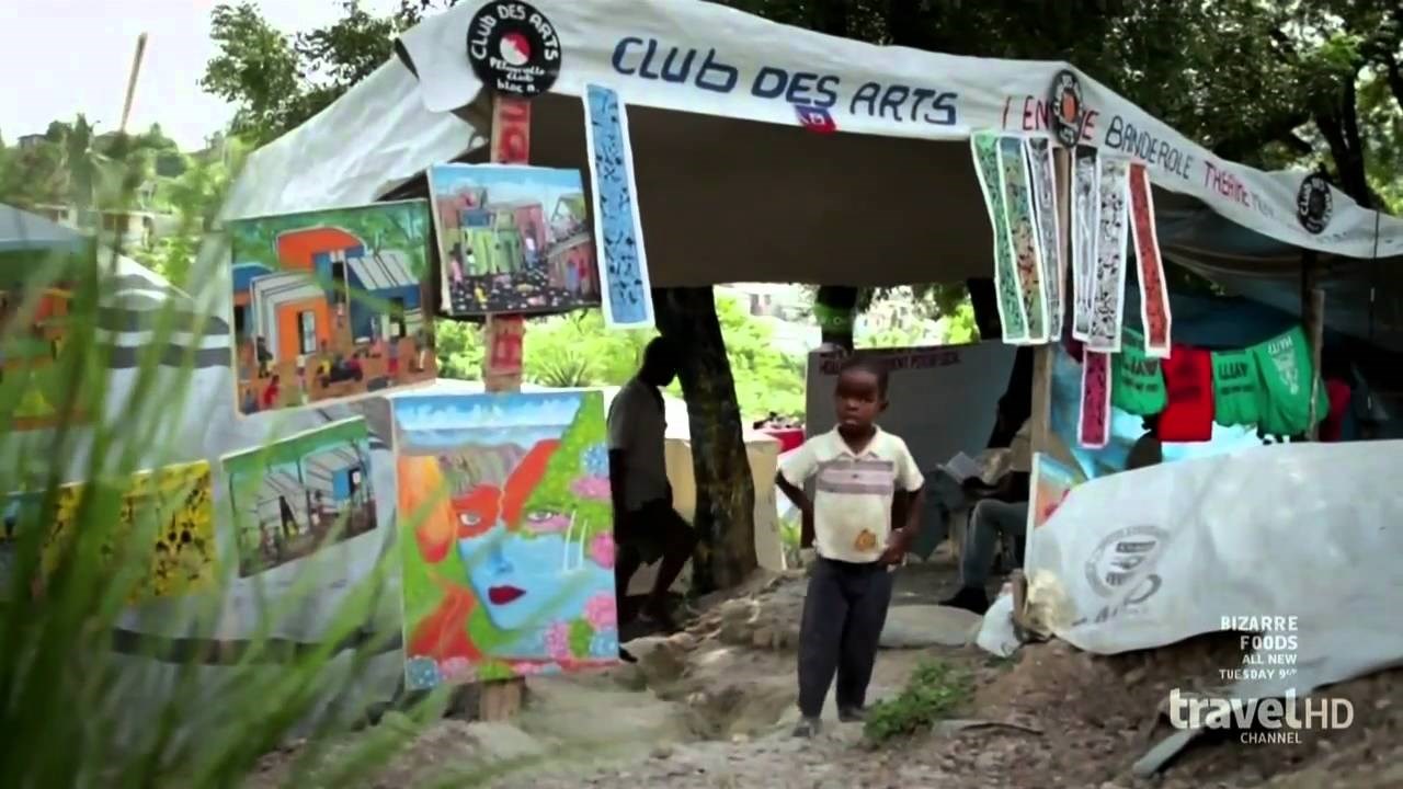 Anthony Bourdain meets Sean Penn in Haiti