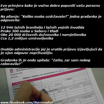 Prijava za povrat poreza