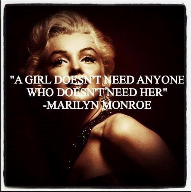 Girl doesn't need anyone