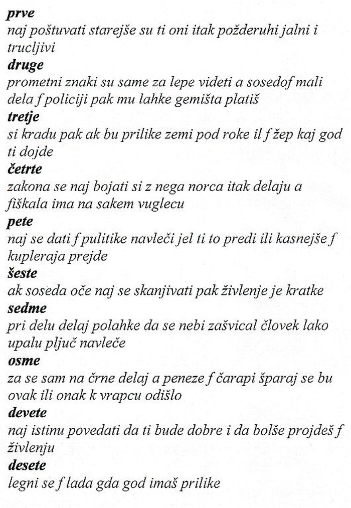 Deset zapovedi