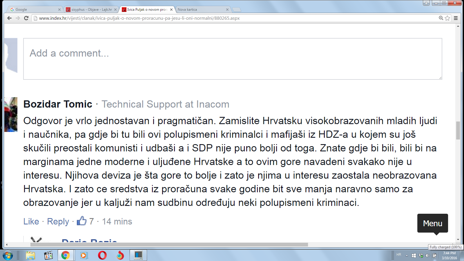 Najbolji odgovor na pitanje ...