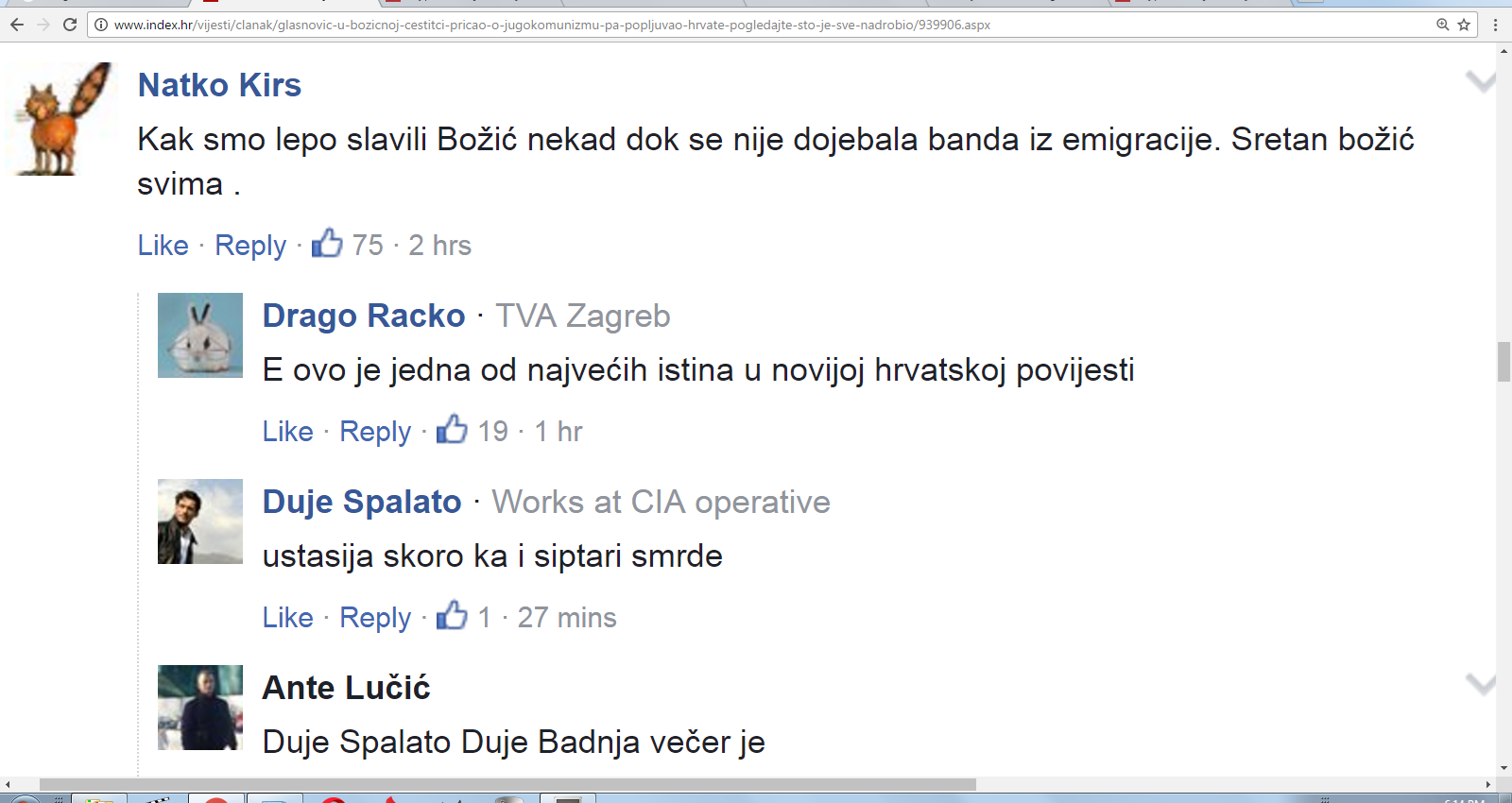 Božićna poruka raznim Glasnovićima i ostalim iskompleksiranim dođošima... 