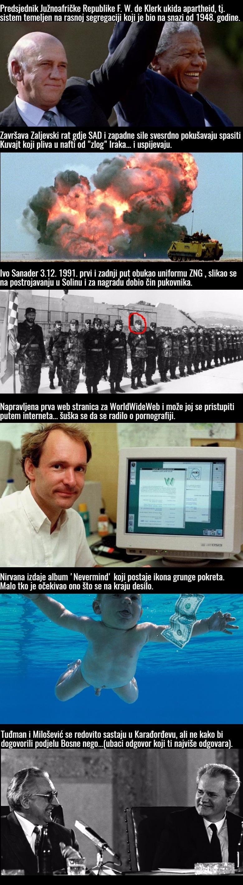 6 događaja koji su obilježili 1991. godinu