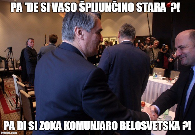  Srdačni stisak ruke Milijana Vase Brkića i Zorana Milanovića