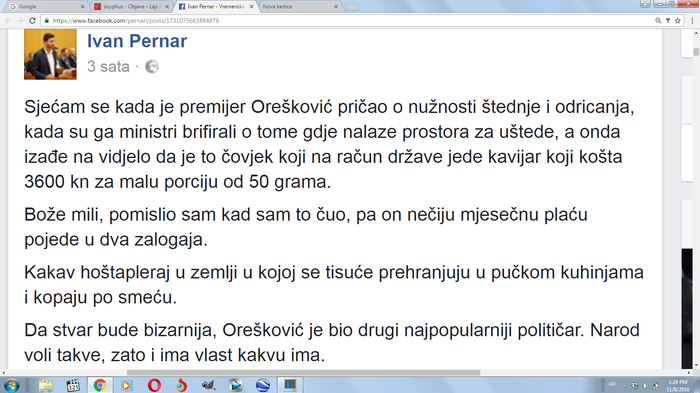 A Pernaru, ne volim te, ali kanadskog kokošara još manje...