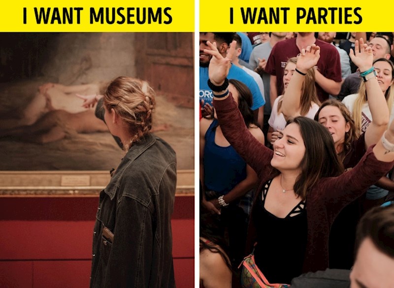 Vi ste tip osobe za muzeje, a frendica za tulume