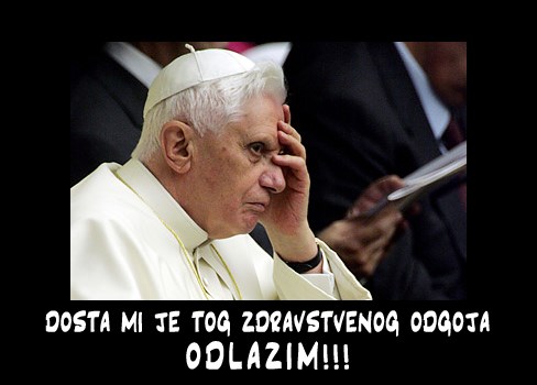 Papa benedikt XVI - Stvarni razlog odlaska