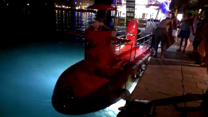 Tourist submarine in Makarska