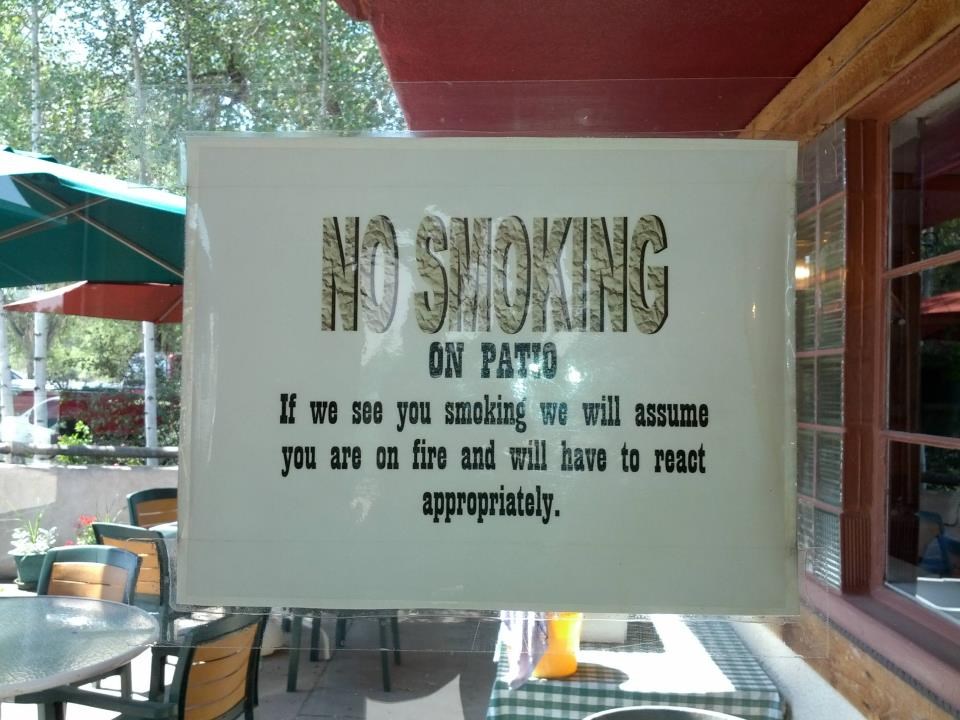 Nema pušenja! Inače...