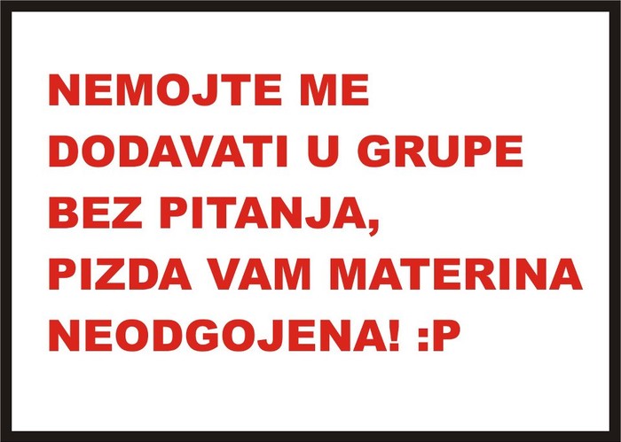Mrzim Facebook grupe!