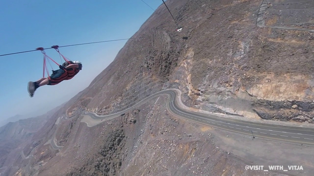 Visit with Vitja - World´s longest zipline 2831.88m, Jebel Jais, UAE