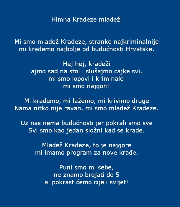 Himna Kradeze mladeži