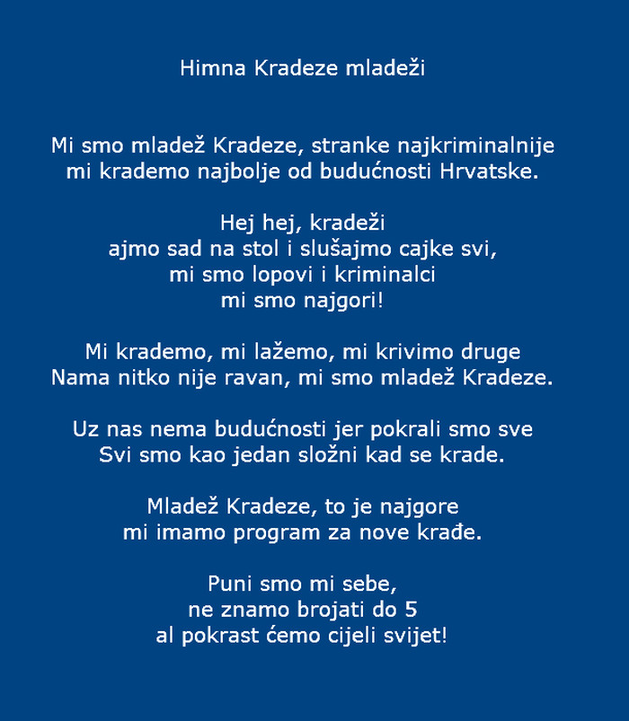 Himna Kradeze mladeži