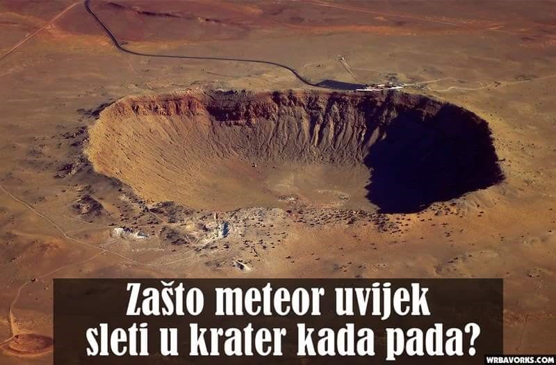 Meteor i krater