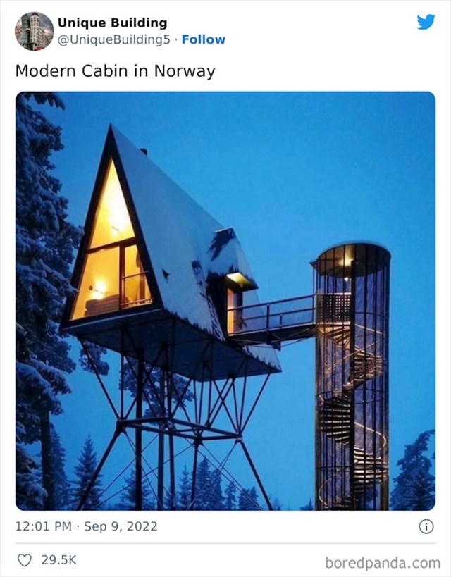 18. Moderan izgled kolibe u Norveškoj, već se možemo zamisliti kako gledamo van i pijemo vrući čokoladu